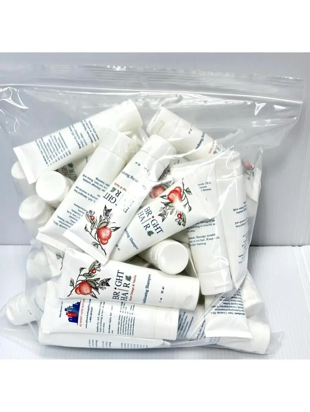 39pc Bright Hair Conditioning Shampoo Sweet Orange & Vanilla Travel Size -NEW!